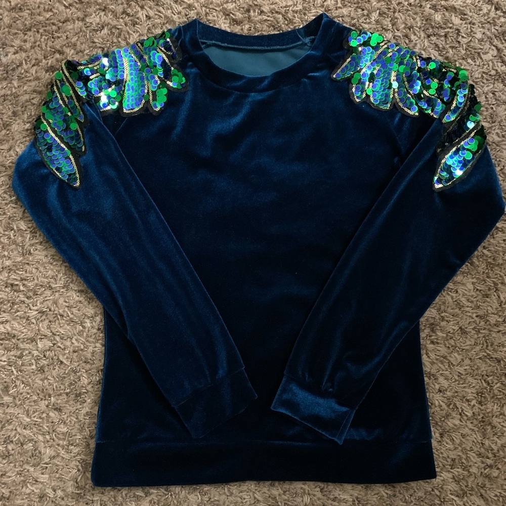 Peacock Velour Set